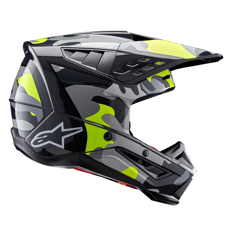 Alpinestars S-M5 Rover 2 motokrossz bukósisak sötétszürke-fluo sárga