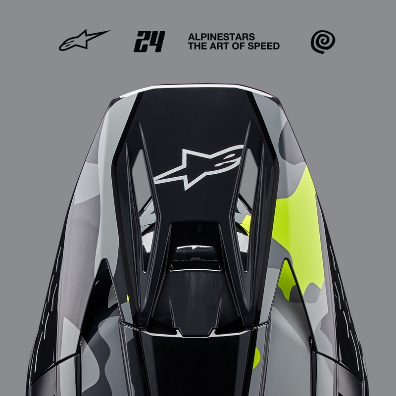 Alpinestars S-M5 Rover 2 motokrossz bukósisak sötétszürke-fluo sárga