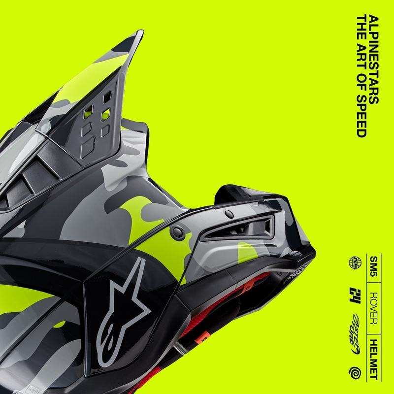 Alpinestars S-M5 Rover 2 motokrossz bukósisak sötétszürke-fluo sárga