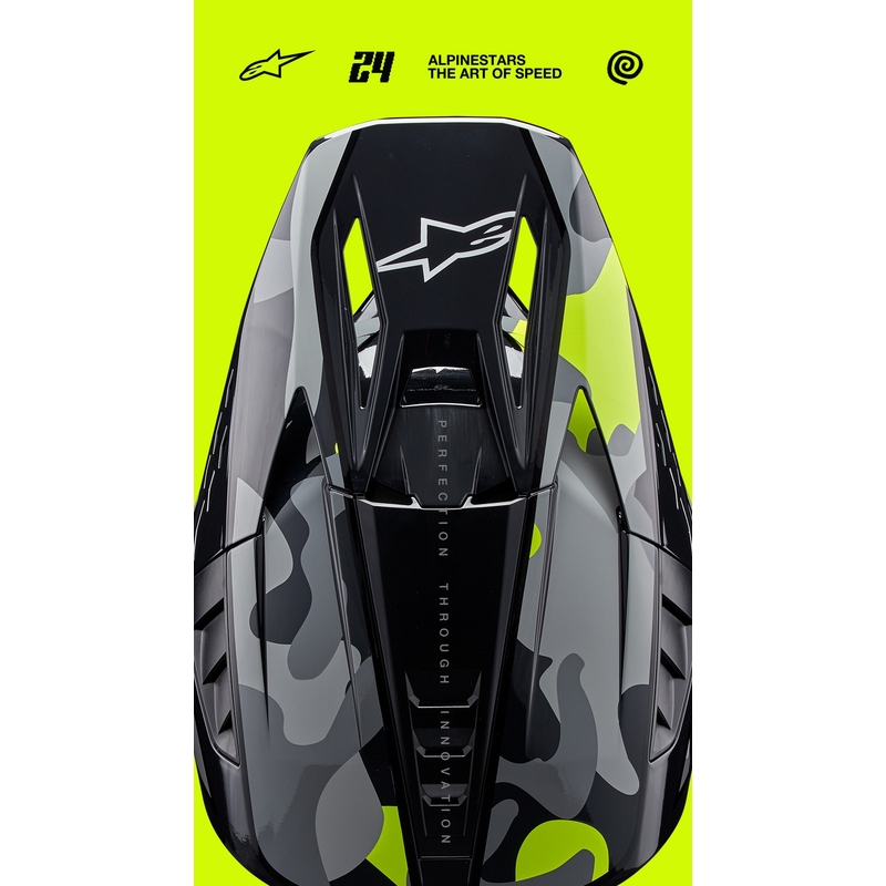 Alpinestars S-M5 Rover 2 motokrossz bukósisak sötétszürke-fluo sárga