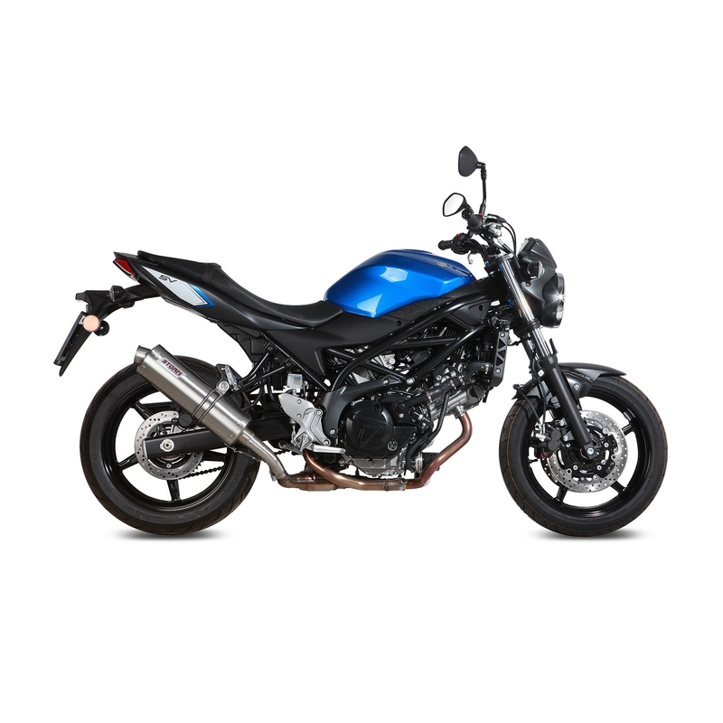 Kipufogóvég STORM OVAL rozsdamentes részére SUZUKI SV 650 / S 2016-2024, SUZUKI SV 650 X 2016-2024