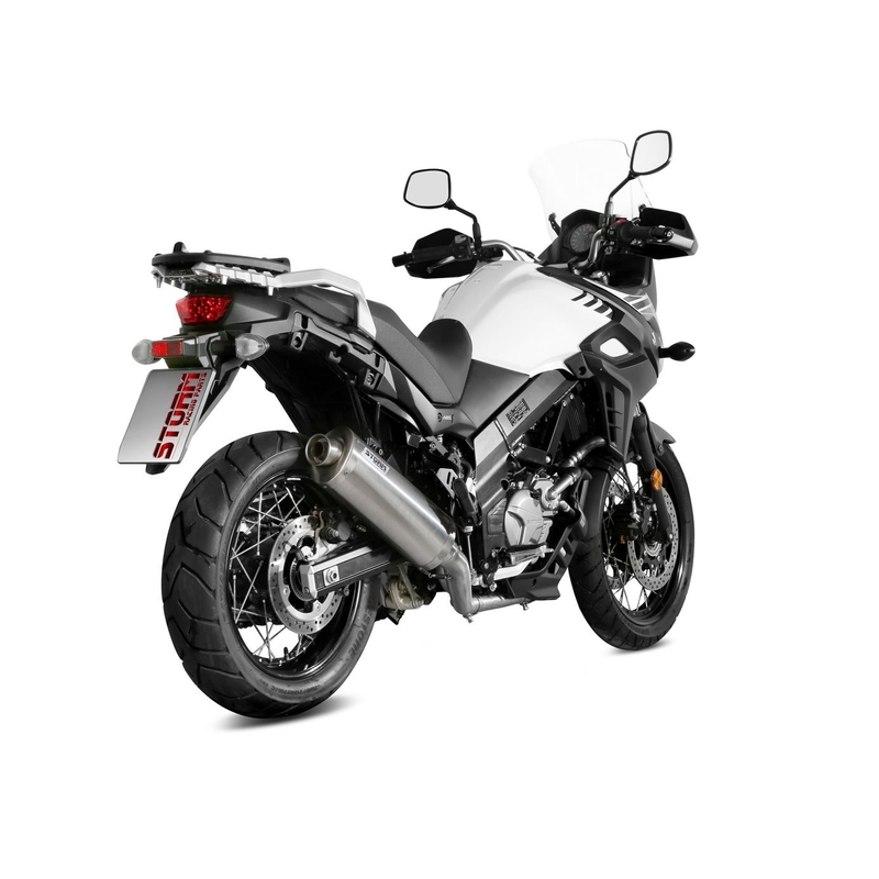 Kipufogóvég STORM OVAL rozsdamentes részére SUZUKI DL 650 V-STROM 2017-2024