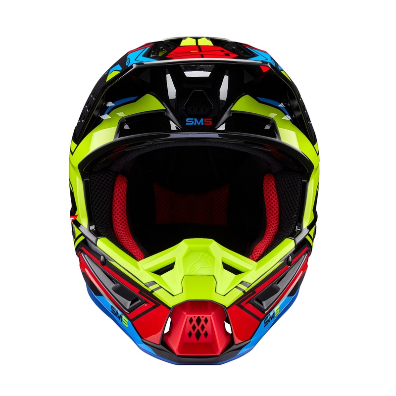 Alpinestars S-M5 Action 2 motokrossz bukósisak fluo sárga-fluo piros