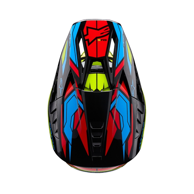 Alpinestars S-M5 Action 2 motokrossz bukósisak fluo sárga-fluo piros