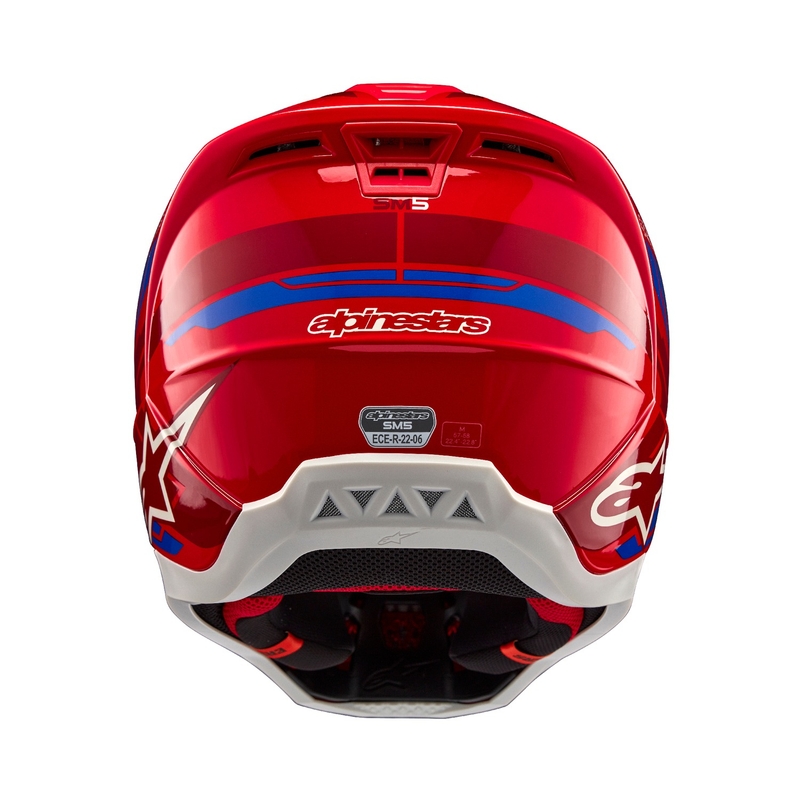 Alpinestars S-M5 Action 2 motokrossz bukósisak fluo piros-kék