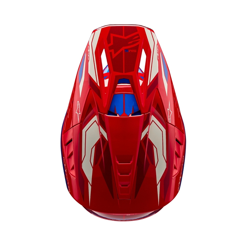 Alpinestars S-M5 Action 2 motokrossz bukósisak fluo piros-kék