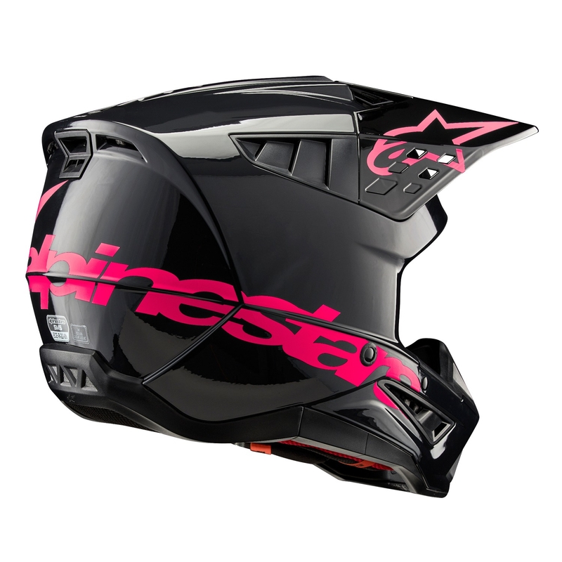 Alpinestars S-M5 Corp motokrossz bukósisak fekete-rózsaszín