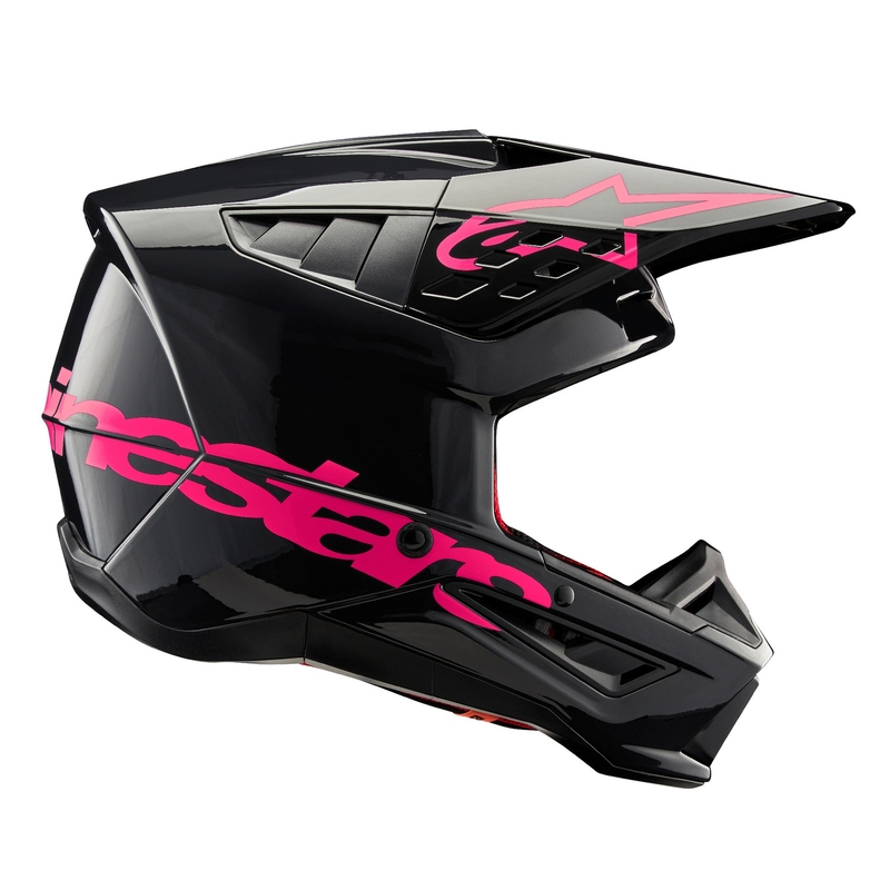 Alpinestars S-M5 Corp motokrossz bukósisak fekete-rózsaszín