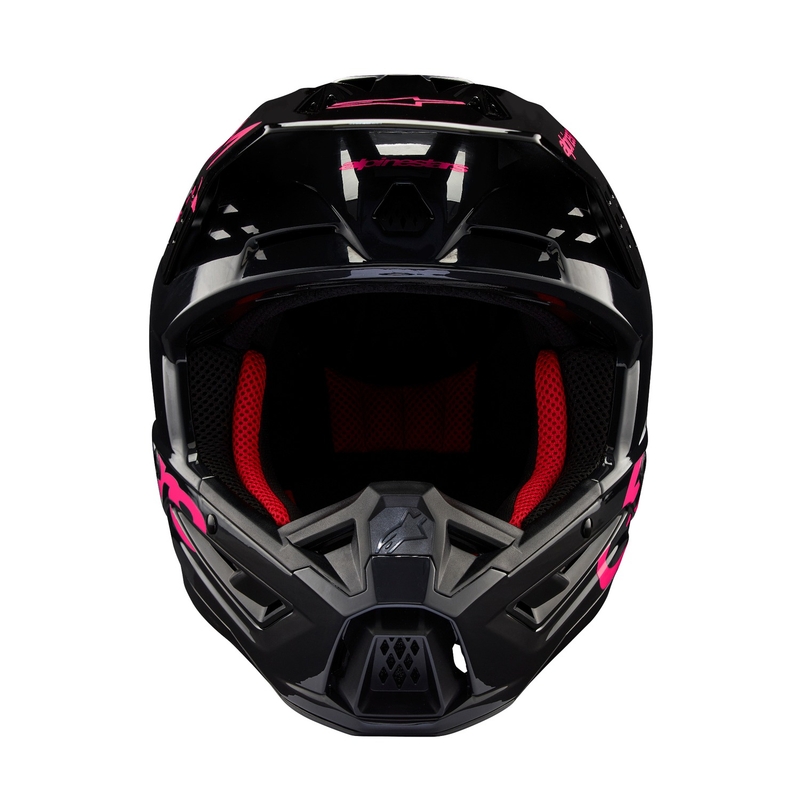 Alpinestars S-M5 Corp motokrossz bukósisak fekete-rózsaszín