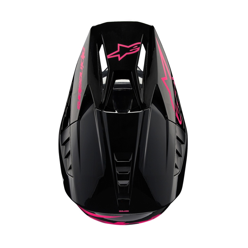 Alpinestars S-M5 Corp motokrossz bukósisak fekete-rózsaszín