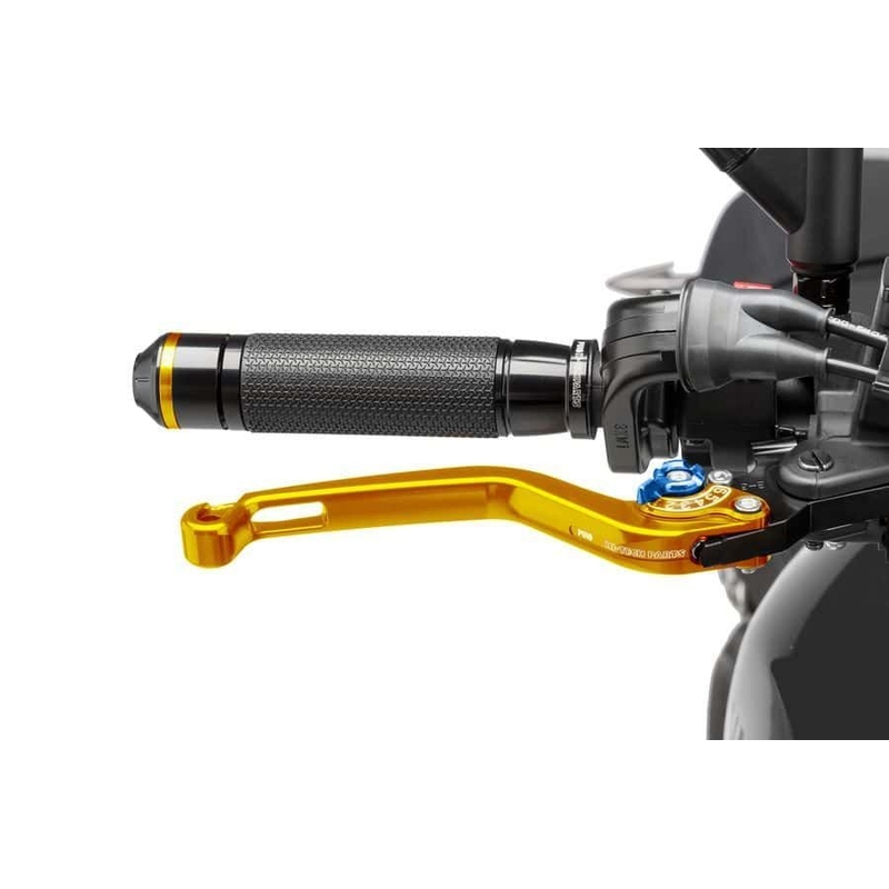 Brake lever without adapter PUIG hosszú gold/blue