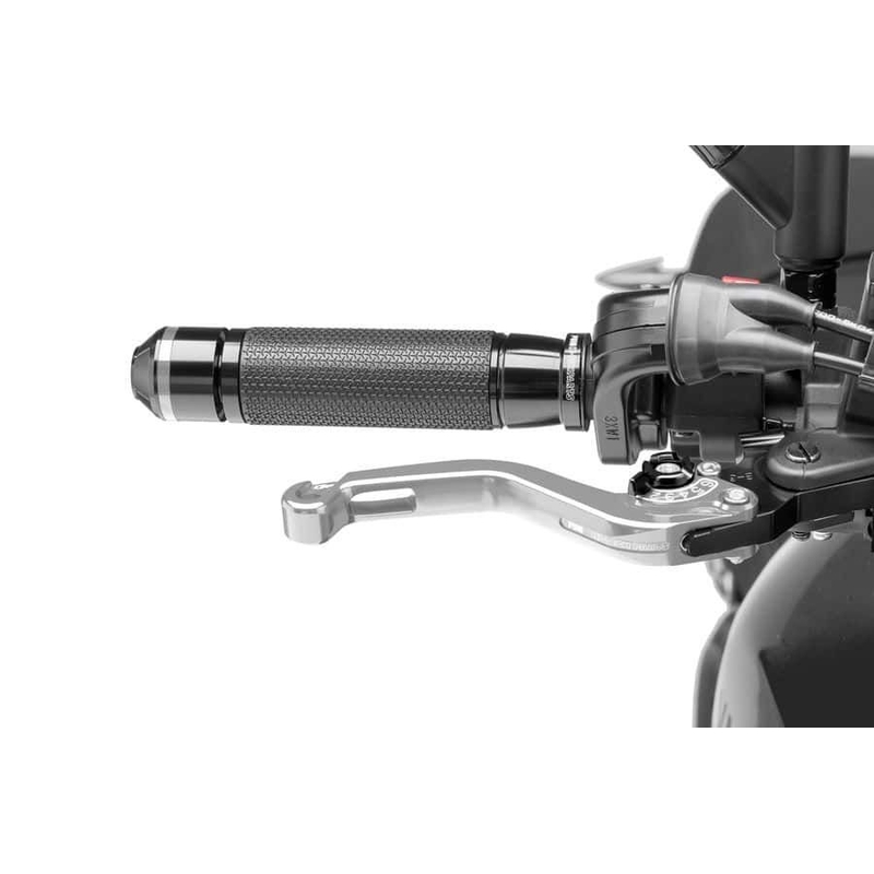 Brake lever without adapter PUIG rövid silver/black