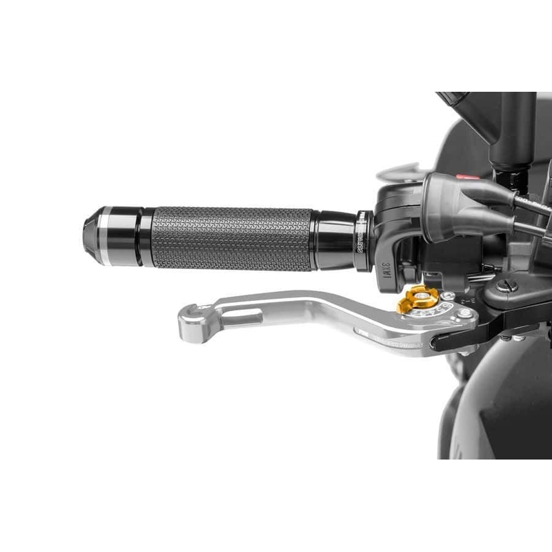 Brake lever without adapter PUIG rövid silver/gold