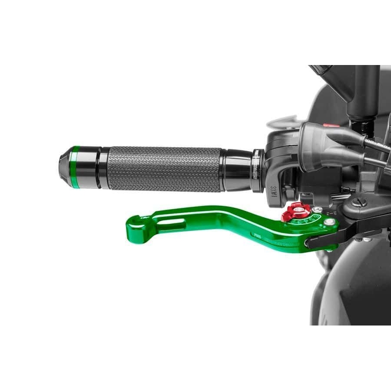 Brake lever without adapter PUIG rövid green/red