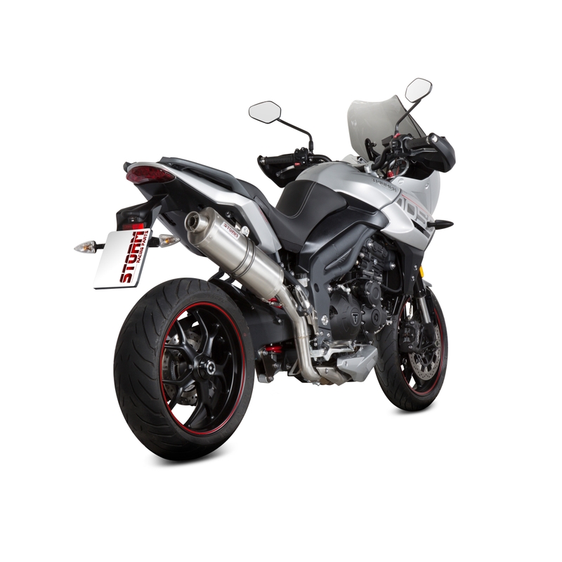 Kipufogóvég STORM OVAL rozsdamentes részére TRIUMPH Tiger 1050 Sport 2017-2021