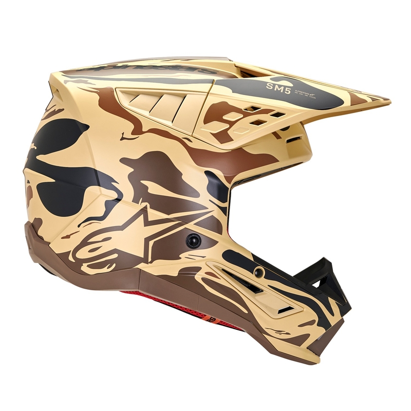 Alpinestars S-M5 Mineral motokrossz bukósisak matt sötétbarna camo