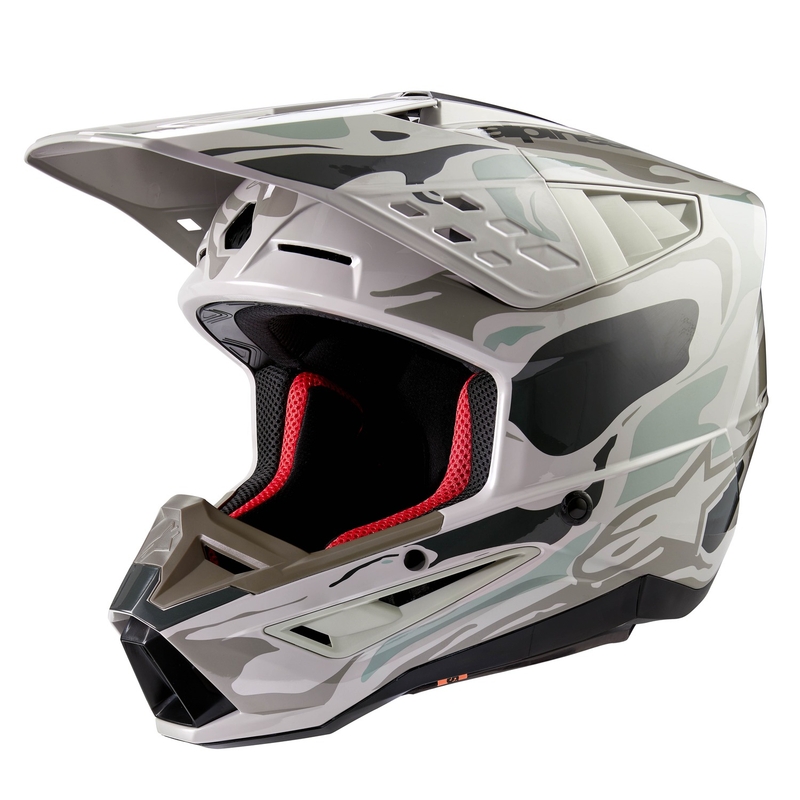 Alpinestars S-M5 Mineral motokrossz bukósisak szürke-zöld camo