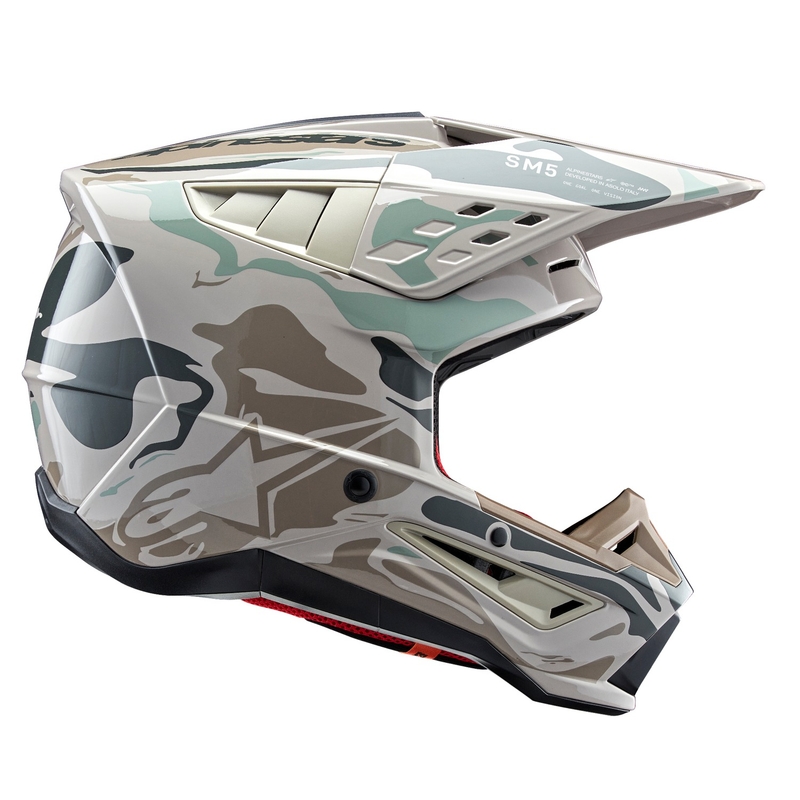 Alpinestars S-M5 Mineral motokrossz bukósisak szürke-zöld camo