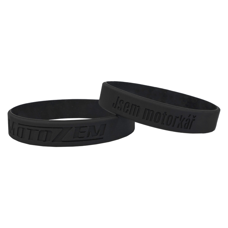 MotoZem CZ motoros vagyok karkötő fekete