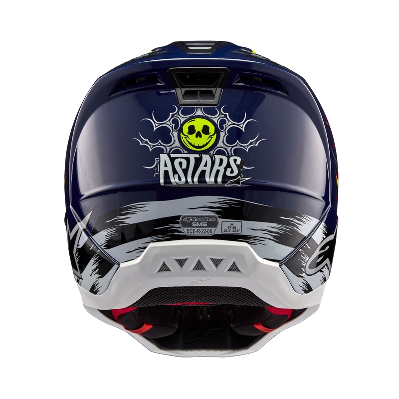 Alpinestars  S-M5 Rash motokrossz bukósisak kék-fluo sárga