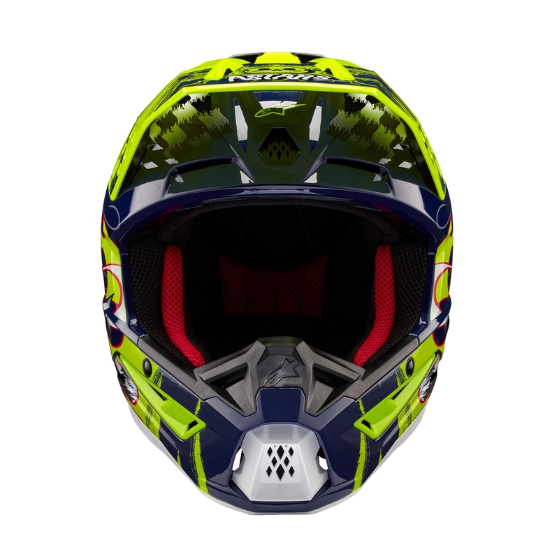 Alpinestars  S-M5 Rash motokrossz bukósisak kék-fluo sárga