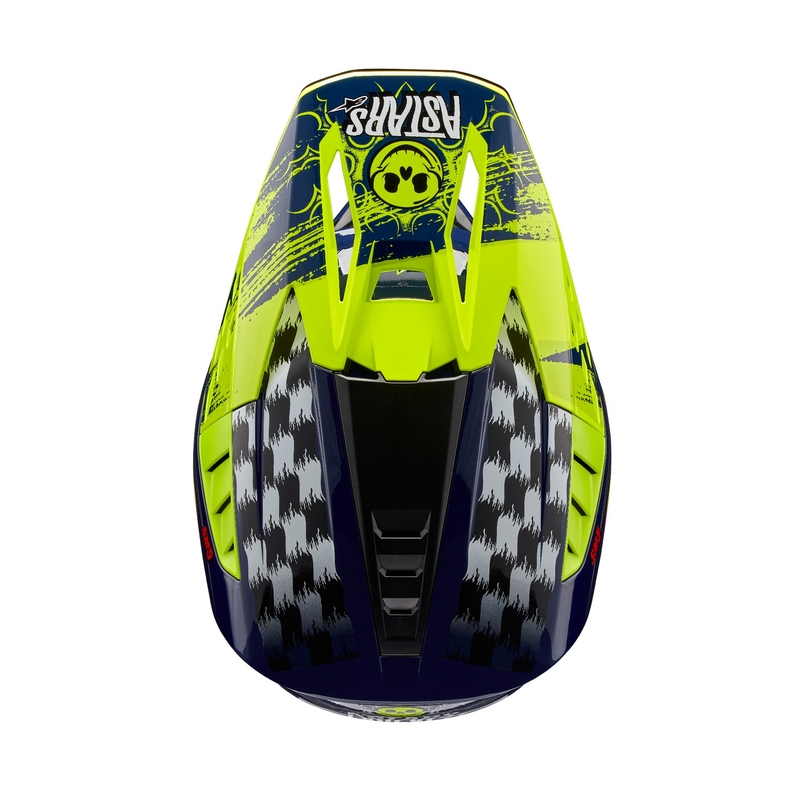 Alpinestars  S-M5 Rash motokrossz bukósisak kék-fluo sárga