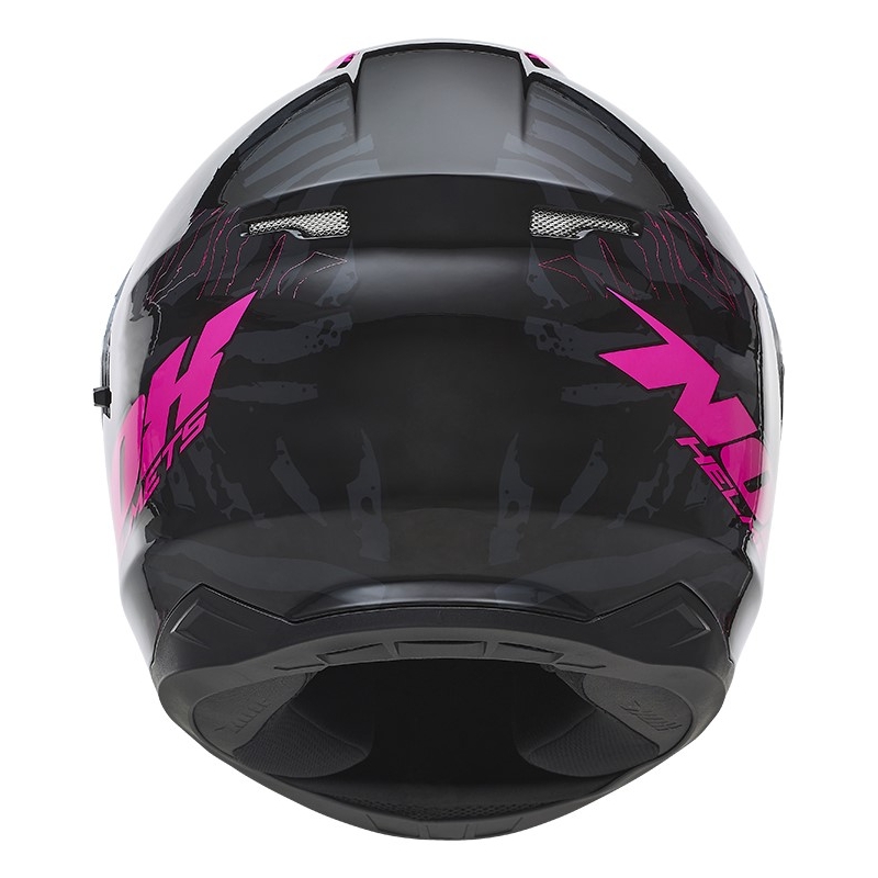 Integrált motoros sisak NOX N301 Vad fekete-fluo rózsaszín akció kiárusítás
