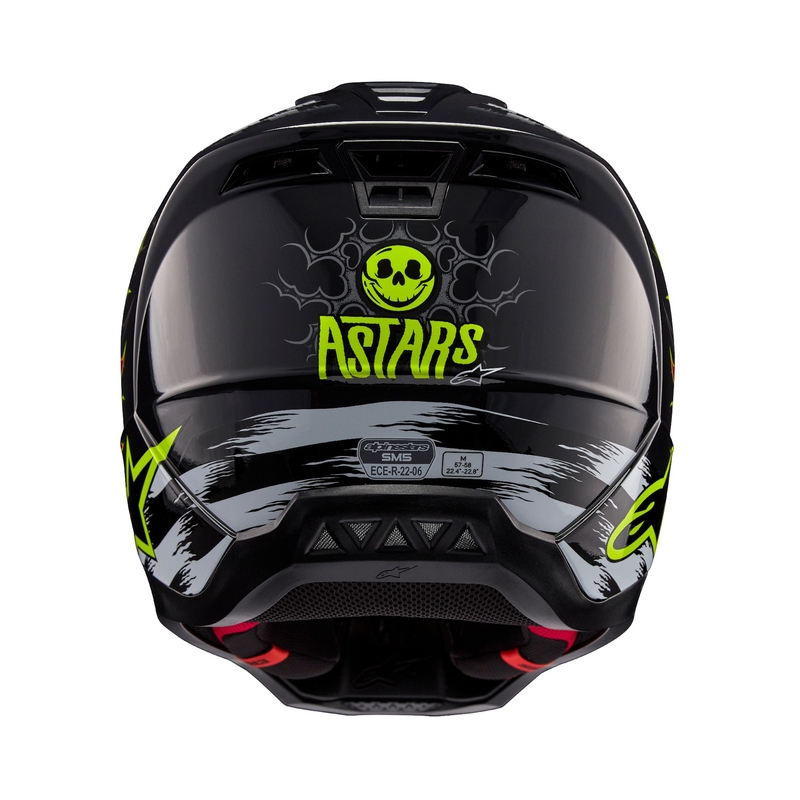 Alpinestars S-M5 Rash motokrossz bukósisak szürke-fluo piros