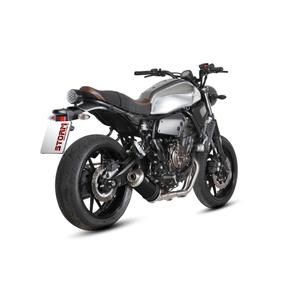 Teljes kipufogó rendszer 2x1 STORM OVAL Y.053.LX1B Acélos fekete