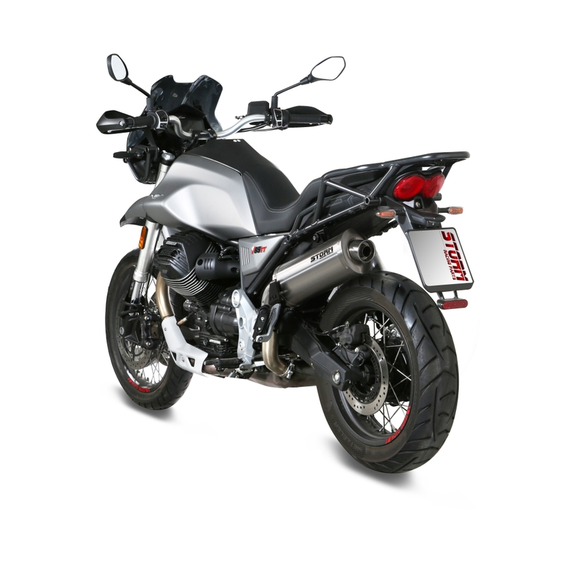 Kipufogóvég STORM OVAL rozsdamentes részére MOTO GUZZI V 85 TT 850 / Travel 2019-2024