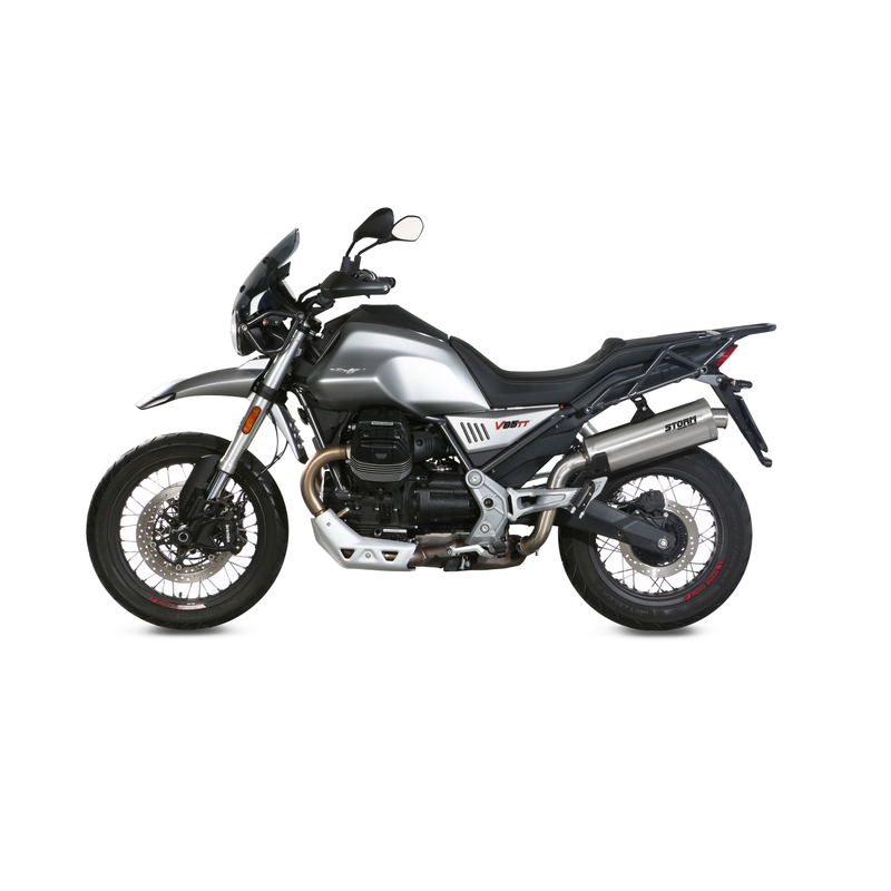 Kipufogóvég STORM OVAL rozsdamentes részére MOTO GUZZI V 85 TT 850 / Travel 2019-2024