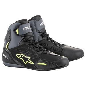 Alpinestars Faster-3 Drystar motoros csizma fekete-szürke-fluo sárga