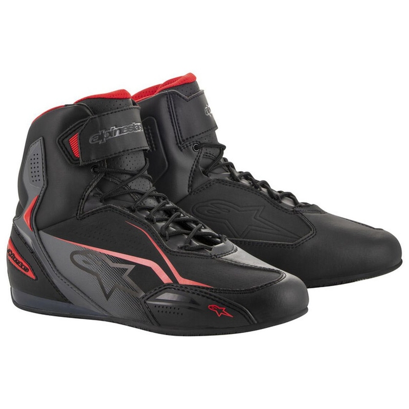 Alpinestars Faster-3 motoros csizma fekete-szürke-piros