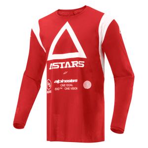 Alpinestars Techdura motocross mez fluo piros