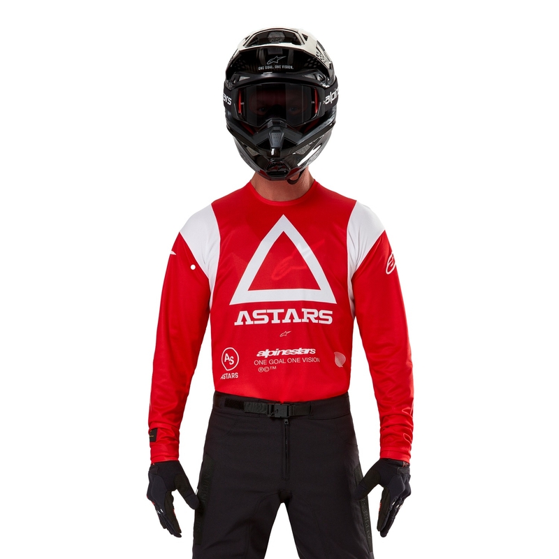 Alpinestars Techdura motocross mez fluo piros