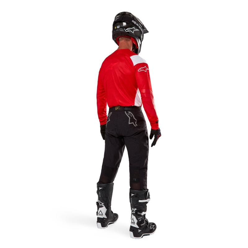 Alpinestars Techdura motocross mez fluo piros