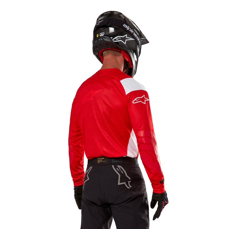 Alpinestars Techdura motocross mez fluo piros