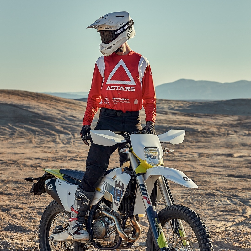 Alpinestars Techdura motocross mez fluo piros