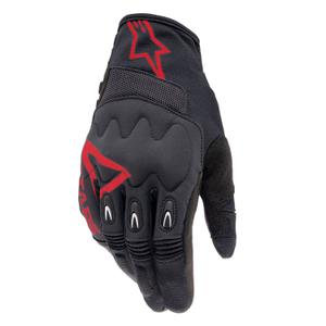 Motokrosové rukavice Alpinestars Techdura černo-červené