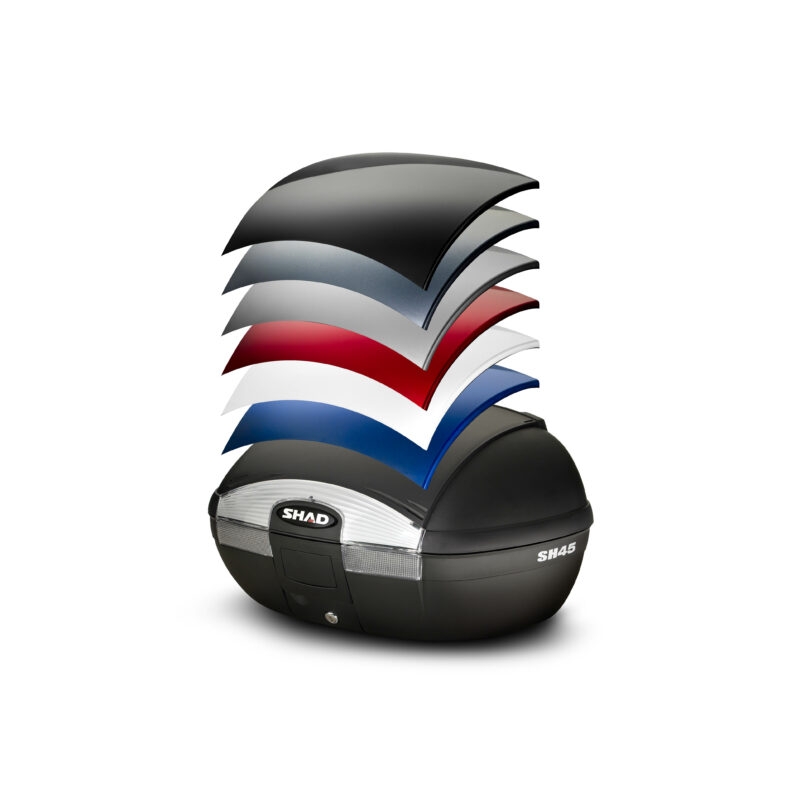 Felső csomagtartó színes fedéllel SHAD SH45 kék