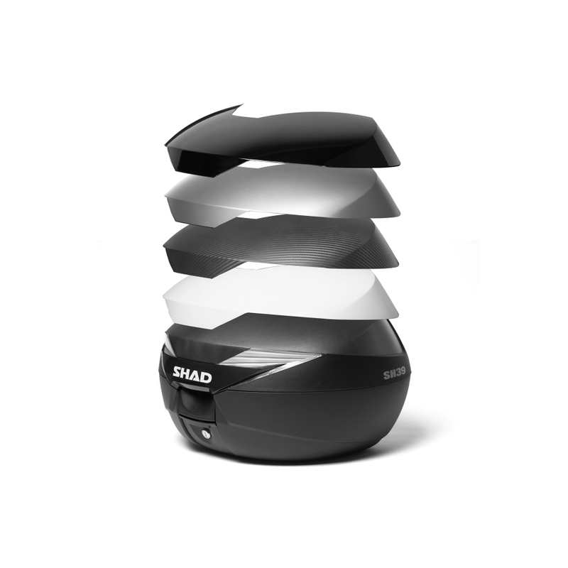 Felső csomagtartó színes fedéllel SHAD SH39 Új titán