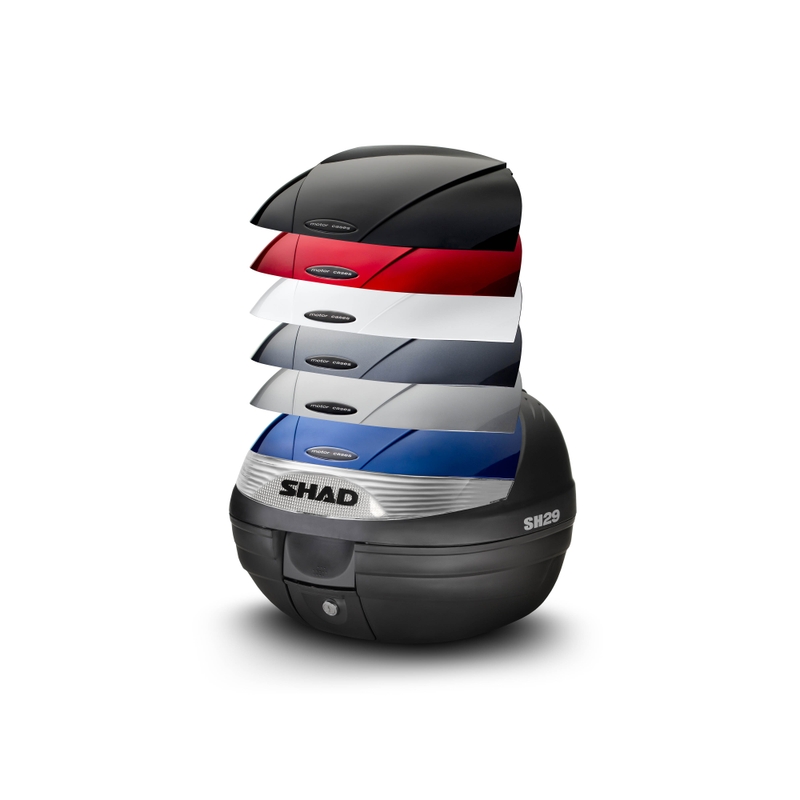 Felső csomagtartó színes fedéllel SHAD SH29 piros