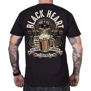 Tričko Black Heart Beer Biker černé