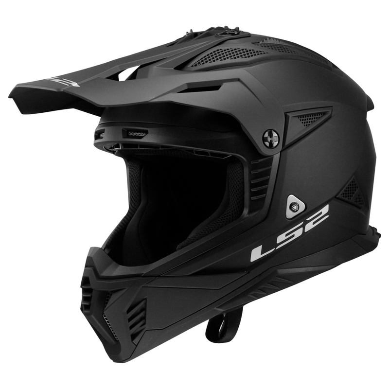 LS2 MX708 Fast II Solid Matt motocross bukósisak fekete