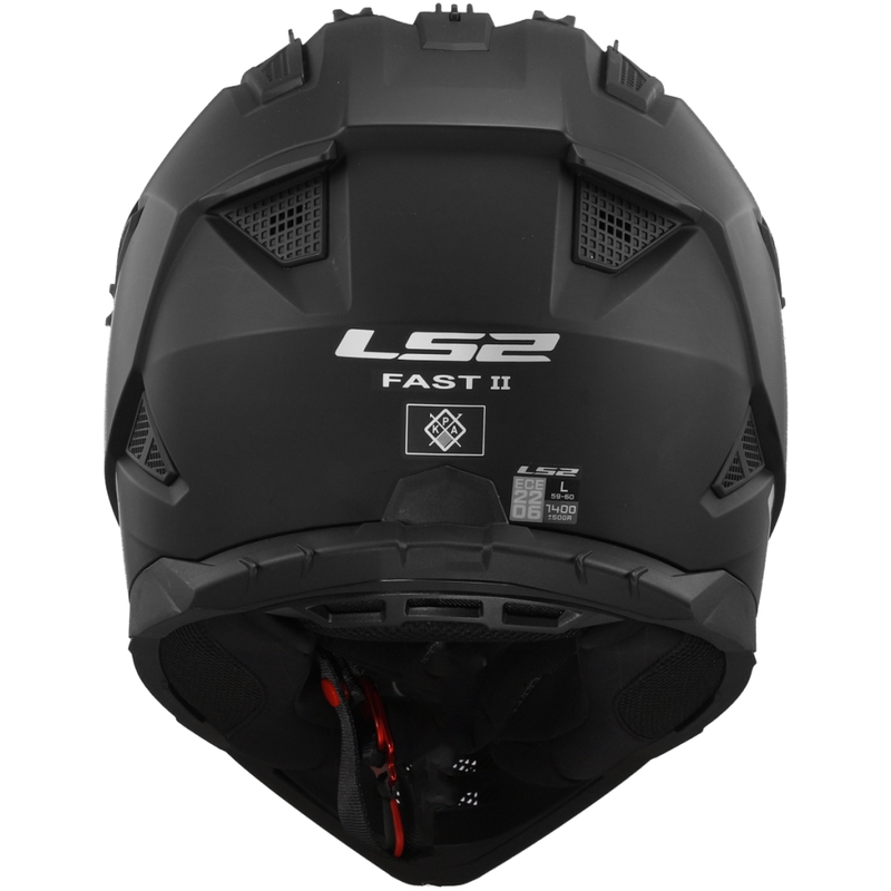LS2 MX708 Fast II Solid Matt motocross bukósisak fekete
