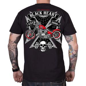 Black Heart Rock Iron póló fekete