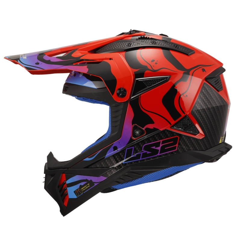 LS2 MX708 Fast II Wash motocross bukósisak vörös