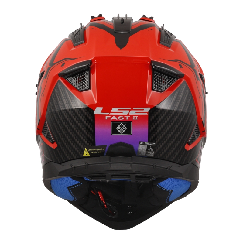 LS2 MX708 Fast II Wash motocross bukósisak vörös