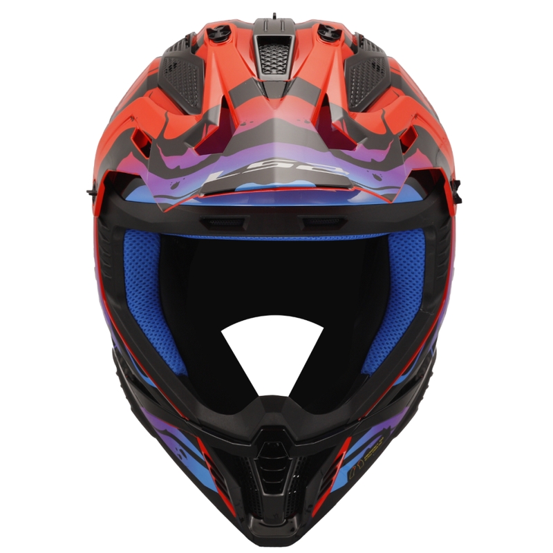 LS2 MX708 Fast II Wash motocross bukósisak vörös
