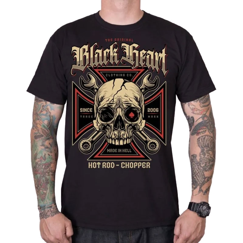 Black Heart Wrench Head póló fekete